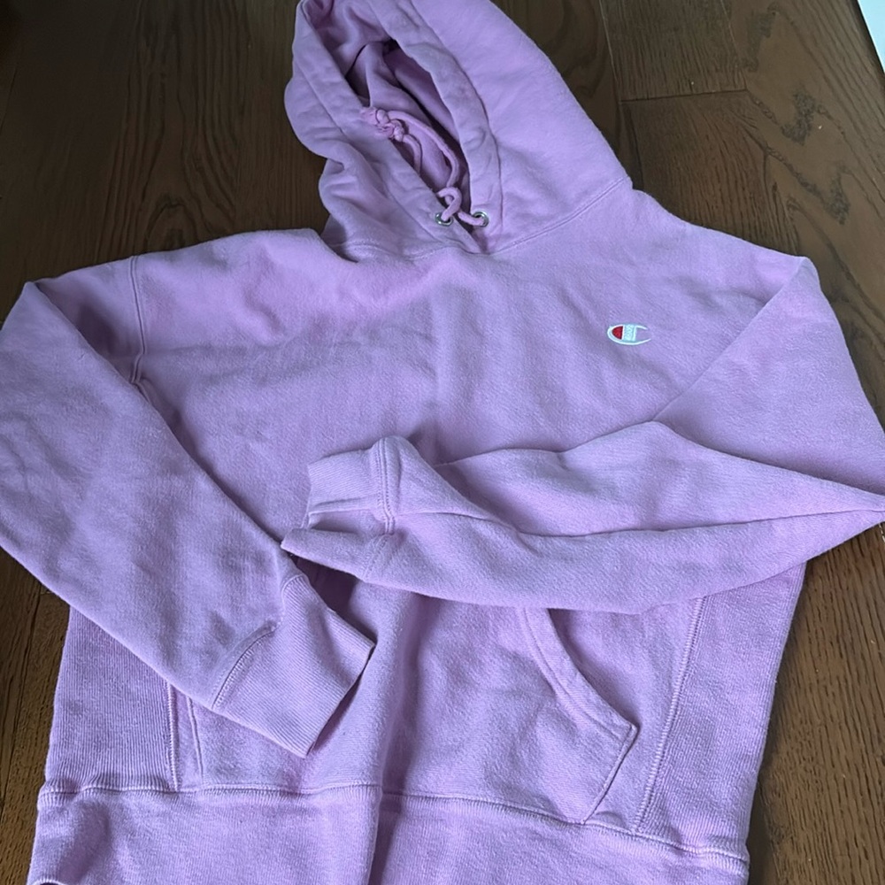 Champion Reverse weave bubblegum pink hoodie